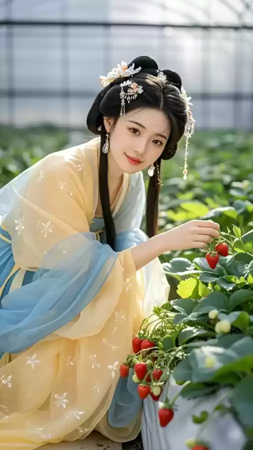 相思千年：古代美女的深情凝望壁纸 第4张